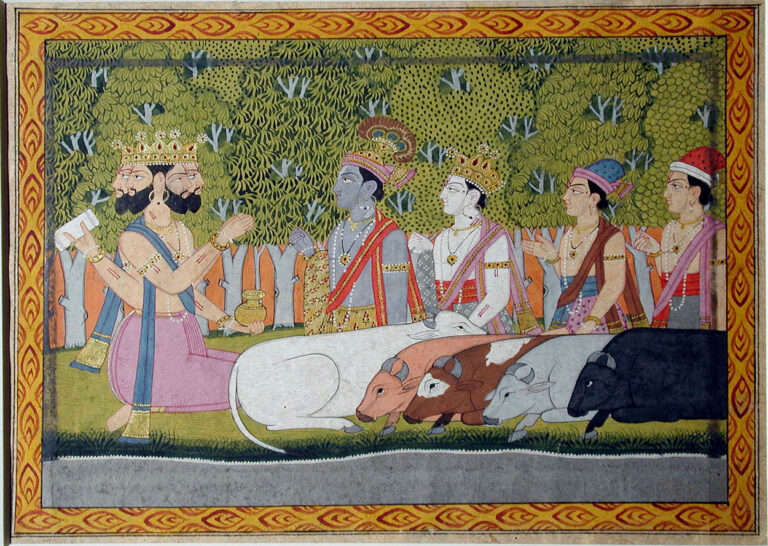 Arte indiana com Viṣṇu