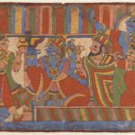 Pintura indiana com Kṛṣṇa