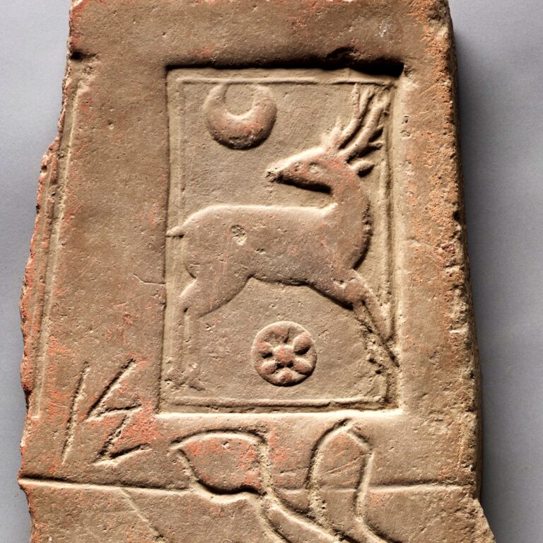 Placa de terracota (Harwan, Caxemira, séc. IV): Cervo