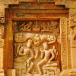 Arte indiana com sábios e yogis