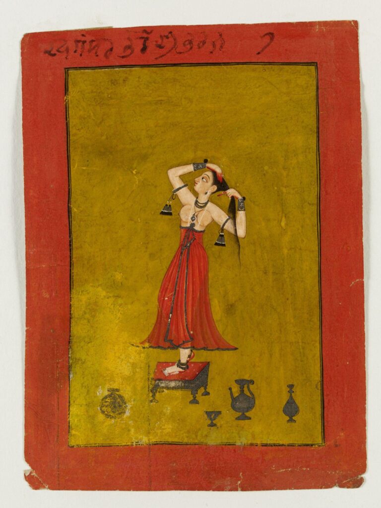 Pintura de Rāgamālā, a guirlanda dos modos musicais