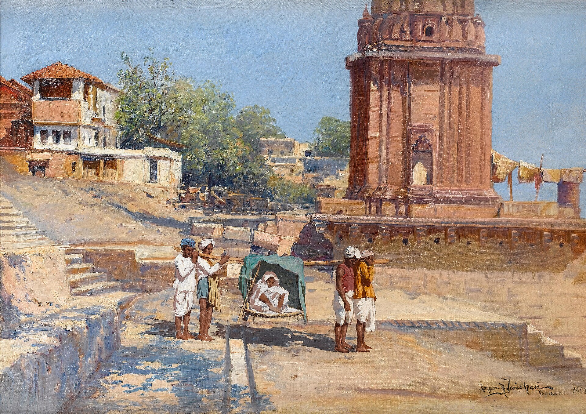 Paisagem da Índia em pintura antiga