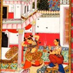 Pintura (Kota, Rajasthan, 1650–60): Mulher com saudade do amado: Verāṭī Rāgiṇī