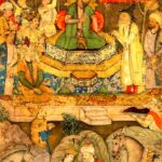 Pintura (Índia mogol, c. 1610): Um embaixador diante de Humāyūn
