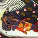 Viṣṇu deitado sobre a serpente Śeṣa num oceano de lótus, com Lakṣmī a seus pés e deuses em adoração